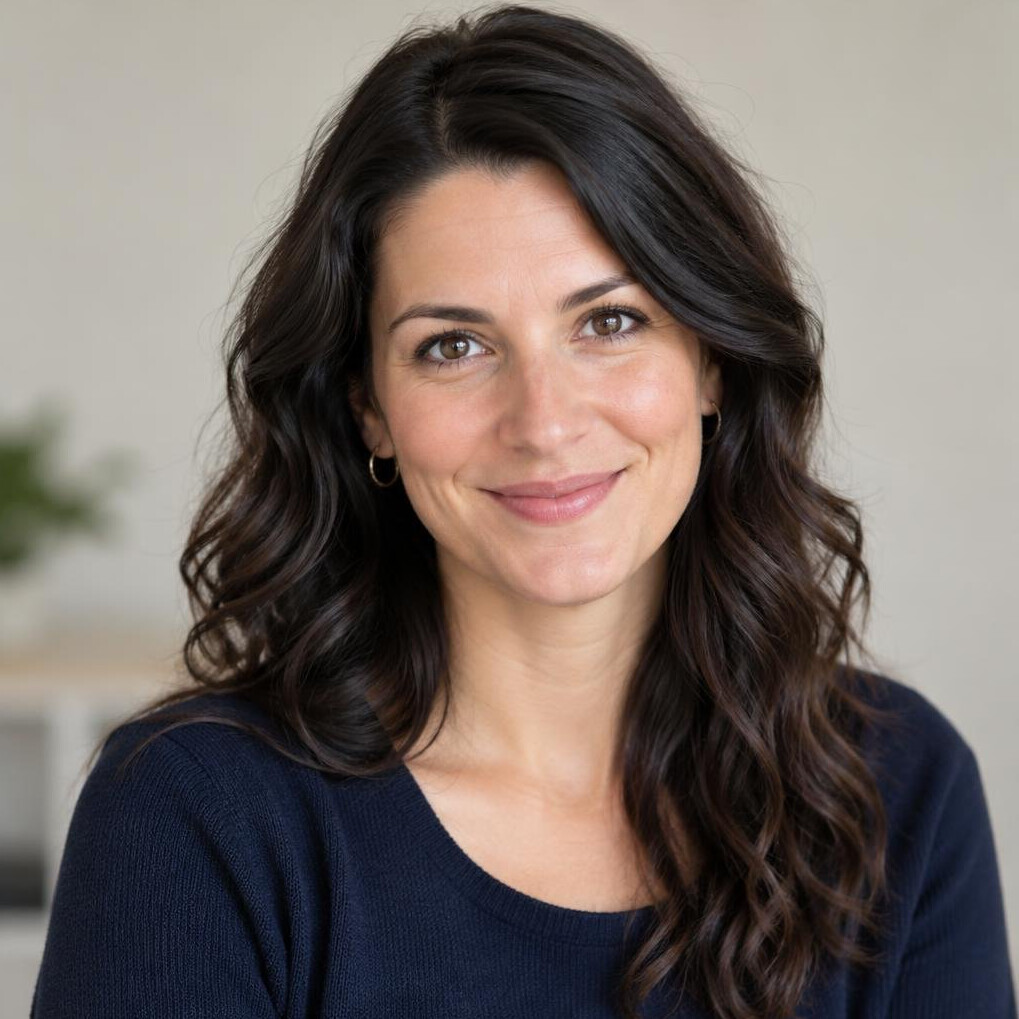 Portrait of a young professional woman with dark hair